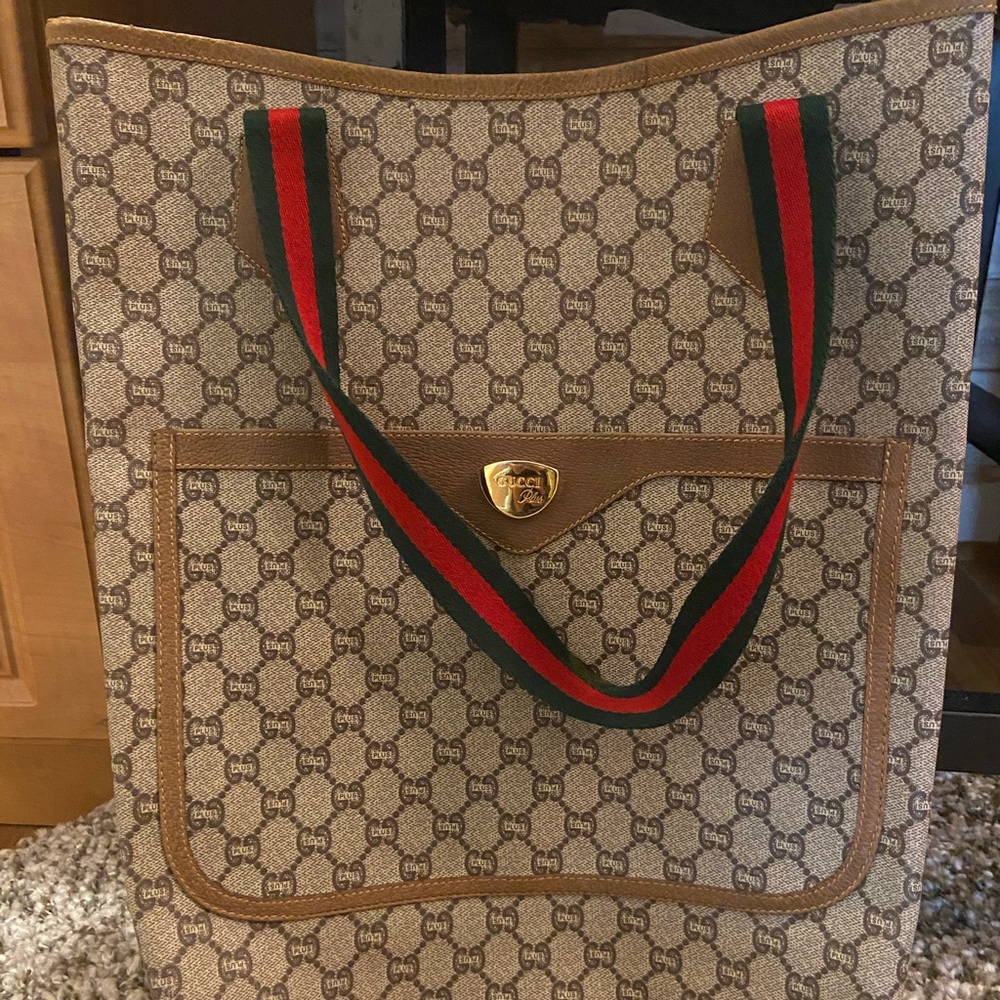 ❌ sold ❌ 💯Vintage Gucci Plus Web Plus  GG Tote